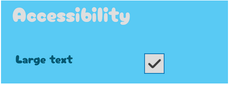 Large Text Button