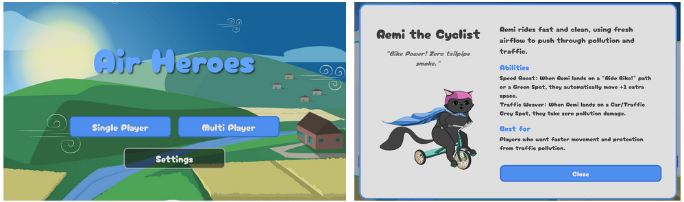 Main Menu Centered