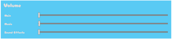 Volume Sliders