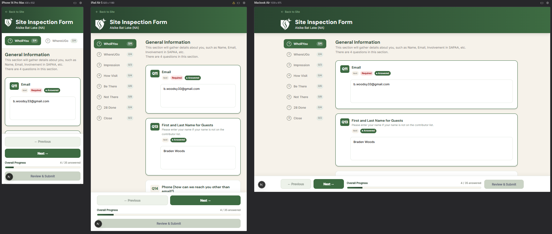 UI Responsive Footer